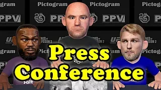 Jon Jones vs Alexander Gustafsson PICTOGRAM press conference