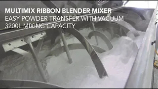 Multimix Ribbon Blender (Powder) Mixer with Vacuum Powder Transfer System and Screw Mixer