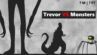 Trevor Henderson vs Monsters | Size Comparison + All Abilities !