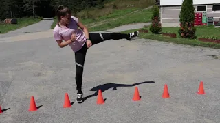 BEST CONE DRILLS / improve Stability and Speed / 20 years old taekwondo girl/