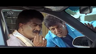 Shivarajkumar Scolds Sathyajith For Waiting in Police Station | Shriram Kannada Movie Part-1