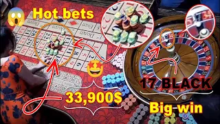 🔴Live roulette|🔥On Monday Big win💲33,900$ At Casino real🎰$500 Chip Betting Session✅2023-10-16