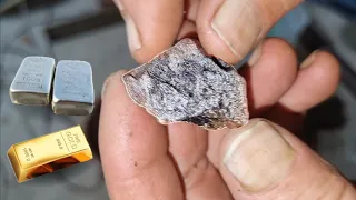 See how to get gold and silver from this stone