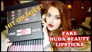 Testing Fake Huda Beauty Liquid Lipsticks | Hit or Miss?