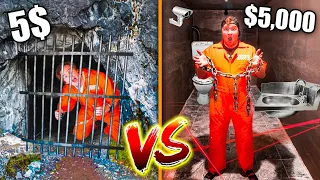 $5 Vs $5,000 Prison ESCAPE *Budget Challenge*