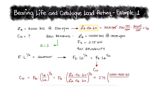 Bearing Load Rating and Life - Example 1