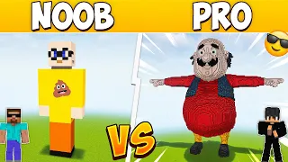 NOOB vs PRO: MOTU PATLU BUILD CHALLENGE in Minecraft with @ProBoiz95