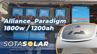 Alliance Paradigm 5th Wheel Victron Solar System Install 1800w Solar, 1200ah Battery
