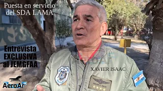 Entrevista al JEMGFAA, Xavier ISAAC, en Mendoza