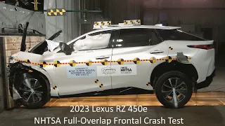 2023-2025 Lexus RZ 300e / RZ 450e EV NHTSA Full-Overlap Frontal Crash Test