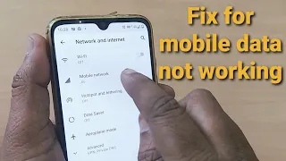 mobile data on but internet not working | how to fix mobile data not working (android)