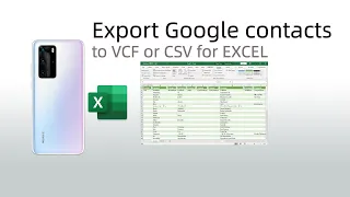 Export Google contacts to CSV and EXCEL spreadsheet