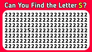 【Easy, Medium, Hard Levels】Can you Find the Odd Letter in 20 seconds?