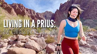 LIVING in a PRIUS in the boondocking capital of the world! The BEST of Quartzsite, Arizona!