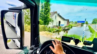 #135 🇳🇱 pov truck driving narrow road and dangerous maneuvers