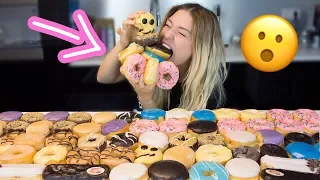 Alle Donut-Sorten GLEICHZEITIG probieren ...😵  (52 Donuts) | BibisBeautyPalace