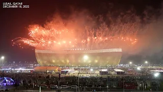 WATCH: Fireworks at Lusail Stadium as Argentina win World Cup