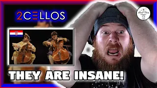 2CELLOS 🇭🇷 - Thunderstruck | AMERICAN REACTION | THEY ARE INSANE!