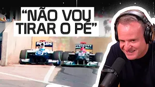 O DIA EM QUE RUBINHO BARRICHELLO NÃO TIROU O PÉ PARA O SCHUMACHER