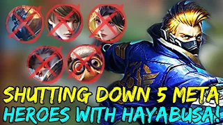 Shutting Down 5 Meta Heroes With Hayabusa! | Mobile Legends