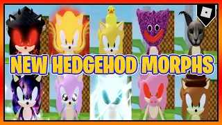 How to find ALL 15 NEW HEDGEHOG MORPHS in FIND THE HEDGEHOG MORPHS || Roblox