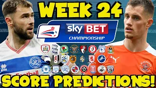 My Championship Week 24 Score Predictions! WHAT WILL HAPPEN ON BOXING DAY?