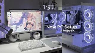 Gaming vlog | 新しい白ゲーミングPC💻🎮 開封からsetupまで💫原神、新作マリオ