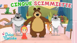 Cinque Scimmiette + 15 minuti di Canzoni per Bambini di Dolci Melodie