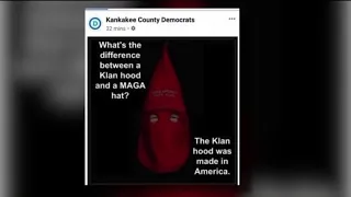 Kankakee County Democrats apologize after photo posted comparing Trump MAGA hats to KKK hoods