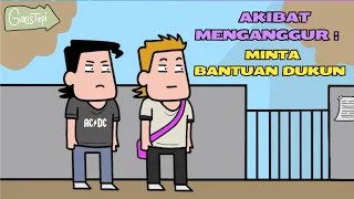 Akibat menganggur : minta bantuan dukun | Animasi lucu