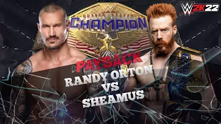 Randy Orton vs. Sheamus | WWE United States Championship Match" WWE 2k22 Gameplay