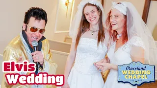 Melissa & Justine's Elvis Wedding in Las Vegas | Graceland Chapel