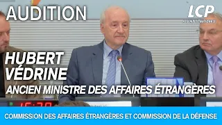 Hubert Védrine est auditionné par les députés sur la "politique africaine de la France" - 13/12/2023