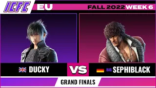 Ducky (Noctis) vs. Sephiblack (Miguel) Grand Finals - ICFC EU Tekken 7 Fall 2022 Week 6