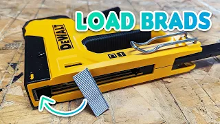 How To Load Brad Nails Into The DeWALT Staple Gun Nailer