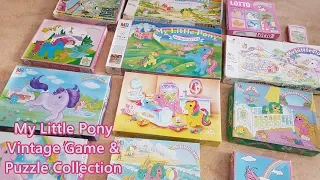 Vintage My Little Pony Board Game and Puzzle Collection Vintage 80s 90s Toys