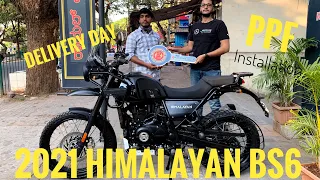 Taking delivery of 2021 ROYAL ENFIELD HIMALAYAN | BS6 | PPF INSTALLATION ON HIMALAYAN