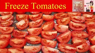 How to freeze tomatoes and Storage tips | Freeze whole or cut tomatoes for one year |