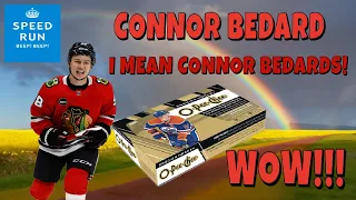 CONNOR BEDARD CONNOR BEDARD CONNOR BEDARD 2023-24 O-PEE-CHEE!!!  BOXES 3 & 4 OF OUR 16 BOX CASE