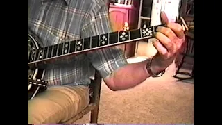 J.D. Crowe, plays banjo at home, rare video