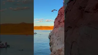 Backflip cliff jump #shorts