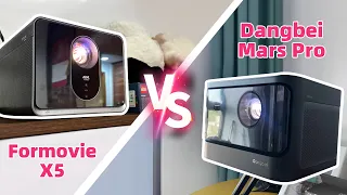 Dangbei Mars Pro VS Formovie X5 , side by side , light && night