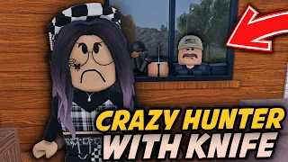 CRAZY HUNTER WITH KNIFE TRIES TO ATTACK YOUTUBER!!! - RPF - ER:LC Liberty County Roleplay - S2 EP 2