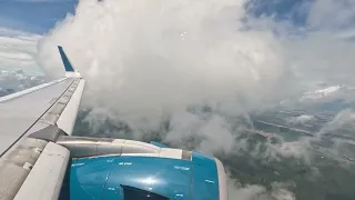 Vietnam Airlines landing at Da Nang (DAD) from Tan San Nhat (SGN) - VN0124