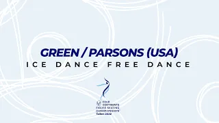 Green/Parsons (USA) | Ice Dance FD | ISU FC FS Championships 2022 | Tallinn | #FigureSkating