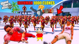 1000 IronMan Try To Kill Franklin & Avengers in GTA 5 ! | GTA 5 AVENGERS