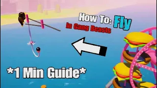 *How* To Do Flying Glitch On Wheel | Gang Beasts 1 Min Guide