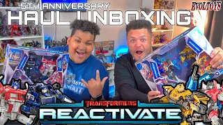 A TF REACTIVATE JACKPOT!!! | EPIC Prime/Soundwave + Starscream/Bee PACKS! [Teletraan Unboxings 95]