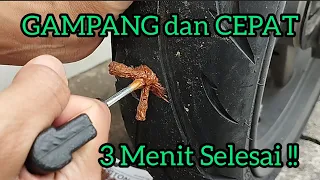 CARA MENAMBAL BAN TUBELESS SENDIRI dengan cepat dan gampang banget !!!