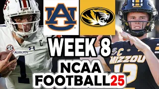 Auburn at Missouri - Week 8 Simulation (2024 Rosters for NCAA 14)